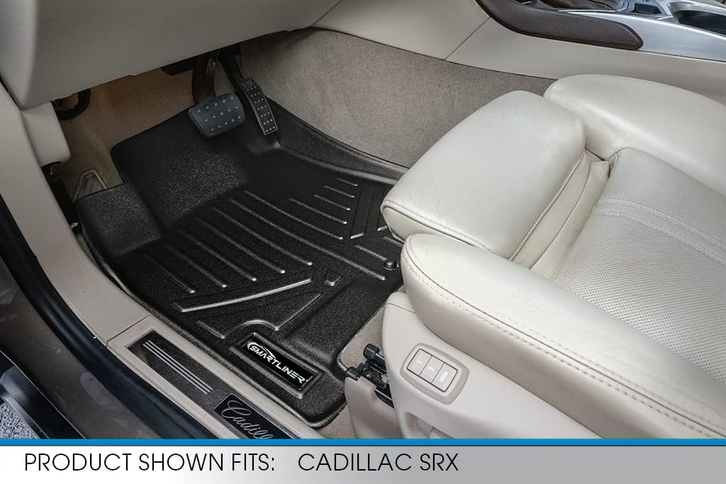 SMARTLINER Custom Fit Floor Mats 1st Row Liner Set for 2010-2016 Cadillac SRX