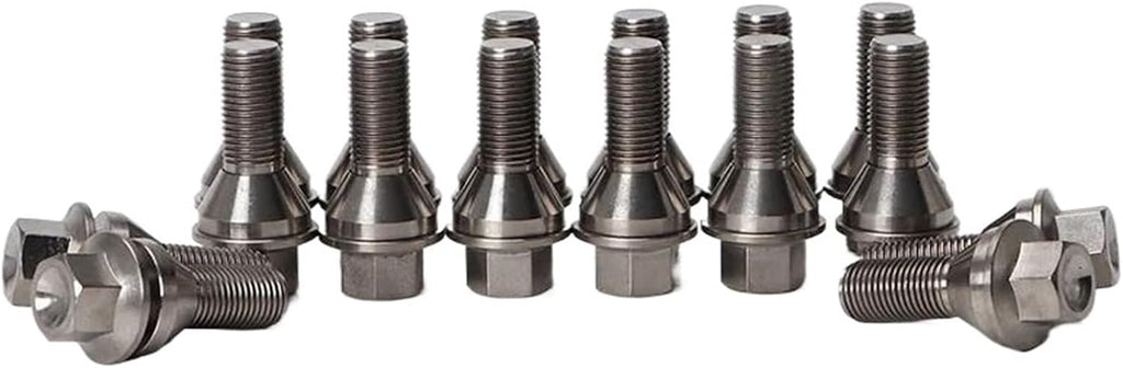 Wheel Stud for Maserati Car Wheel Bolts Nuts Studs 20 Pcs Wheel Bolts M14x1.5 28mm Wheel Cover Hub Nut Bolt Covers