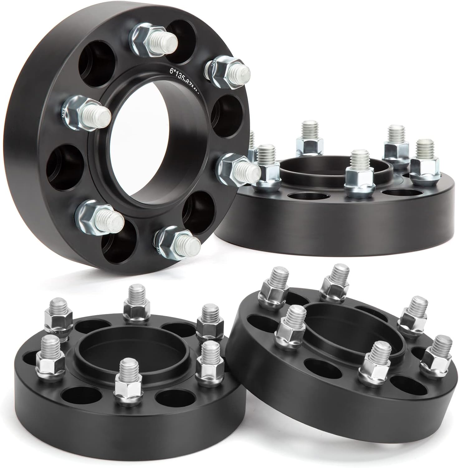KSP 6x135 Wheel Spacers for f150 2004-2014, 1.5'(38mm) Spacer with Hub Lip Compatible with Ford Expedition 2003-2014, Forged Spacer with M14X2 Thread 87.1mm Center Bore fit Navigator Mark LT 2005-14
