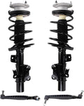 TRQ Front Suspension Kit Complete Strut & Coil Spring Assembly Sway Bar Stabilizer Link Compatible with 2013-2019 Cadillac ATS