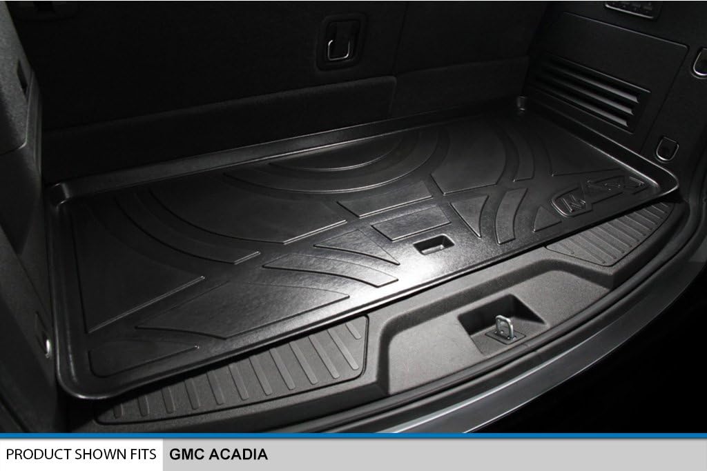 SMARTLINER Cargo Trunk Liner Floor Mat Behind 3rd Row for 2007-2016 GMC Acadia