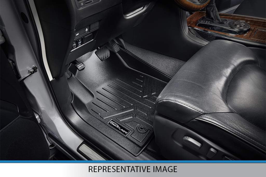 MAXLINER All Weather Custom Fit 2 Row Floor Mat Liner Set Compatible with 2015-2021 Kia Sedona