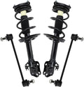 TRQ Front Suspension Kit Complete Strut & Coil Spring Assembly Sway Bar Stabilizer Link Compatible with 2020-2022 Toyota Highlander