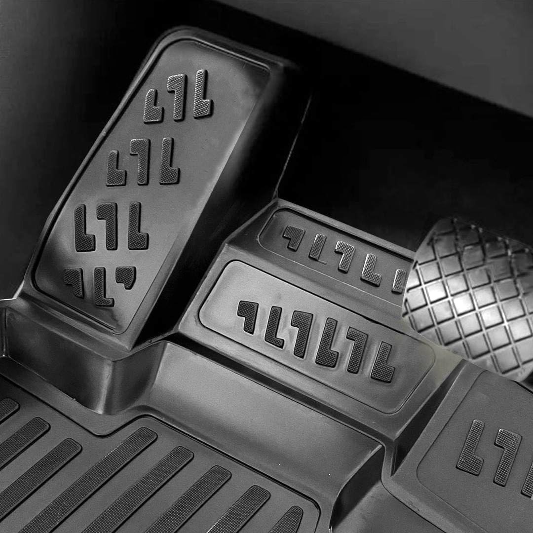 for Mitsubishi Lancer 2001 2002 2003 2004 2005 2006 2007 3D Full Set Floor Mats Liner Cargo Liner Trunk Mat Liner 3D Waterproof Black Rubber Colour