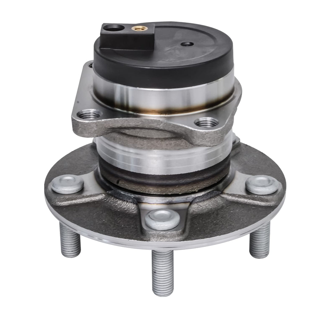 Detroit Axle - Pair Rear Wheel Bearing and Hubs Assembly with 5-Lug for Mazda CX-7 2007-2012, FWD Only, 512349