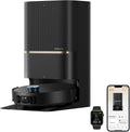 DREAME L60 Pro Ultra Robot Vacuum and Mop with Auto-Empty, 35,000Pa Suction, Hot Water Mop Self-Cleaning, and Smart Obstacle Avoidance, Black