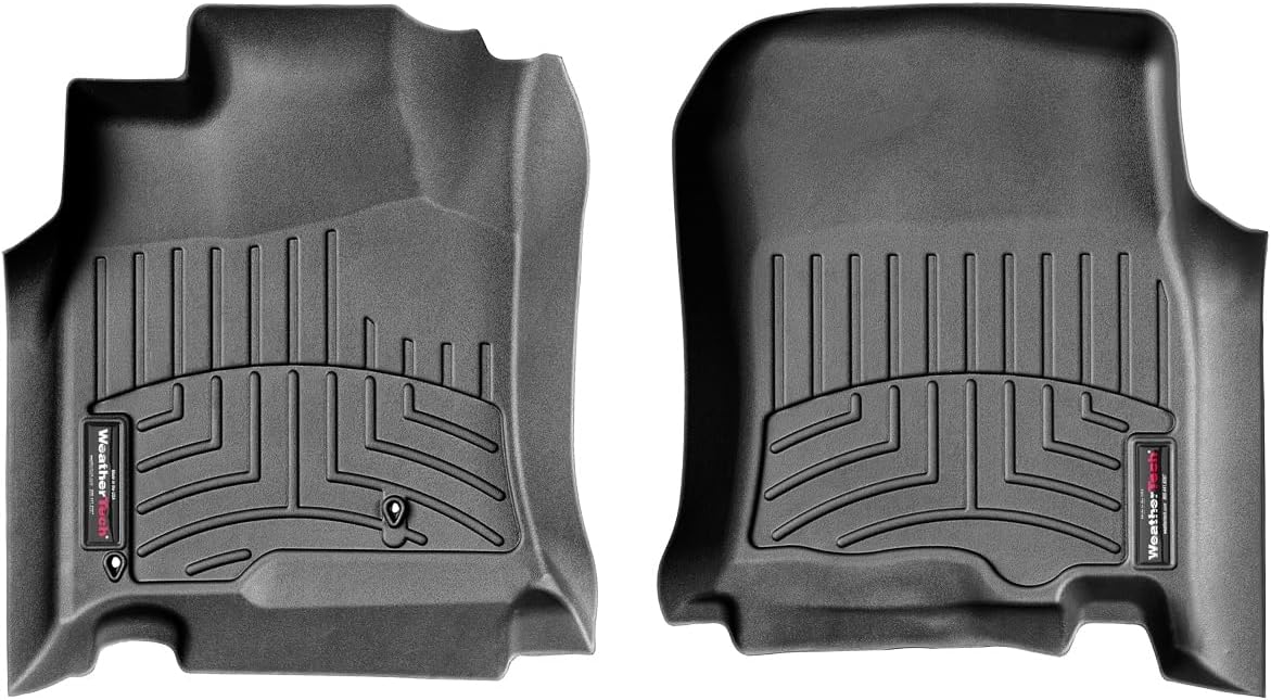 WeatherTech Custom Fit FloorLiners for Toyota 4Runner - 1st Row (440111), Black