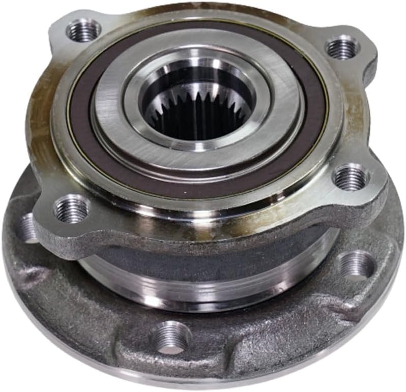 KarParts360 For BMW X5 2010 2011 2012 Wheel Hub Assembly Driver And Passenger Side | Pair | Front | 5 Studs | Ball Bearing Type | 5 By 4.72 Inches Bolt Pattern | With Bearing | Replacement For 513312
