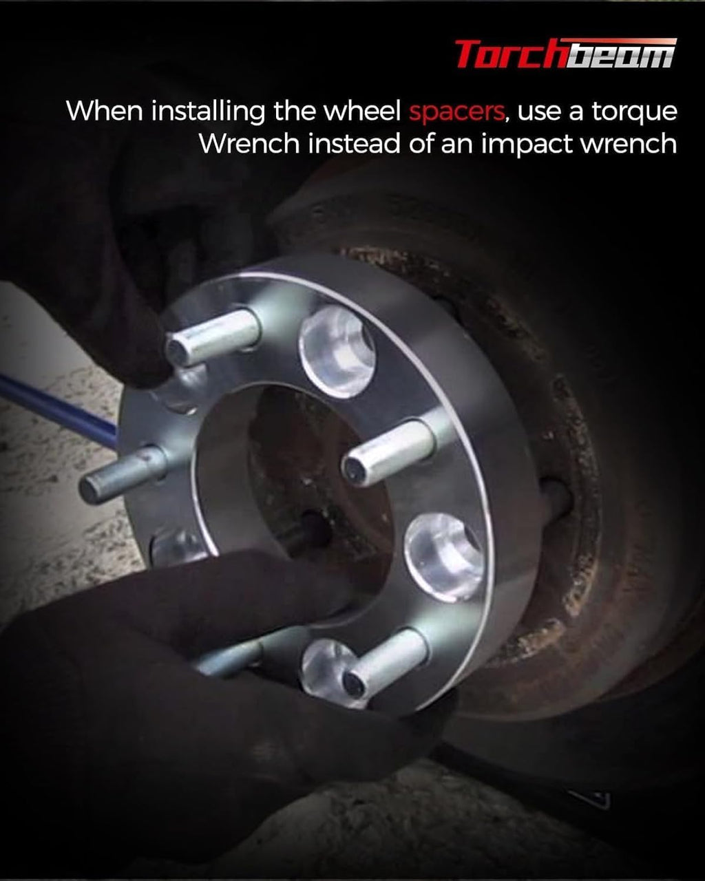 Torchbeam 8x6.5 to 8x180 Wheel Adapters 1.5 inch, M14X1.5 Thread Pitch, 130mm Hub Bore for Silverado 2500 HD, Express 3500, Express 2500, K2500, Savana 2500, Silverado 2500, Change Bolt Partern, 4pcs