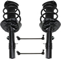 TRQ Front Suspension Kit Complete Strut & Coil Spring Assembly Sway Bar Stabilizer Link Compatible with 2015-2018 Acura TLX