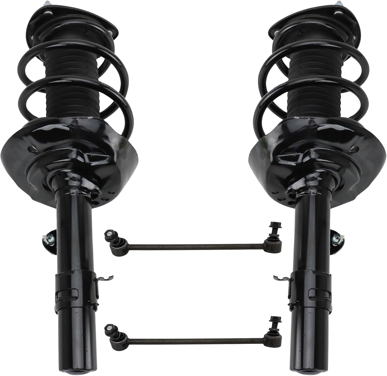 TRQ Front Suspension Kit Complete Strut & Coil Spring Assembly Sway Bar Stabilizer Link Compatible with 2015-2018 Acura TLX