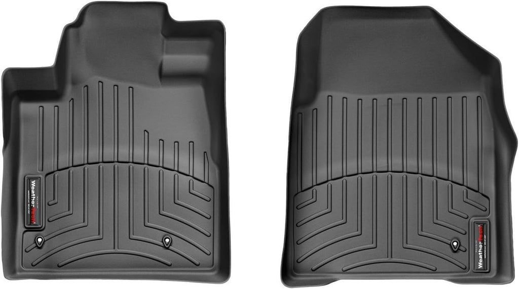 WeatherTech Custom Fit FloorLiners for Honda Pilot - 1st Row (441741), Black