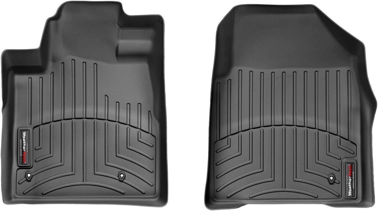 WeatherTech Custom Fit FloorLiners for Honda Pilot - 1st Row (441741), Black