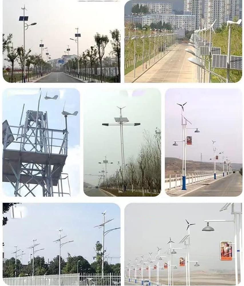 3 Blade Wind Turbine Generator 800W/1000W Home Use Low Wind Speed Start Wind Power Turbine Generator Household Small Vertical Wind Generator