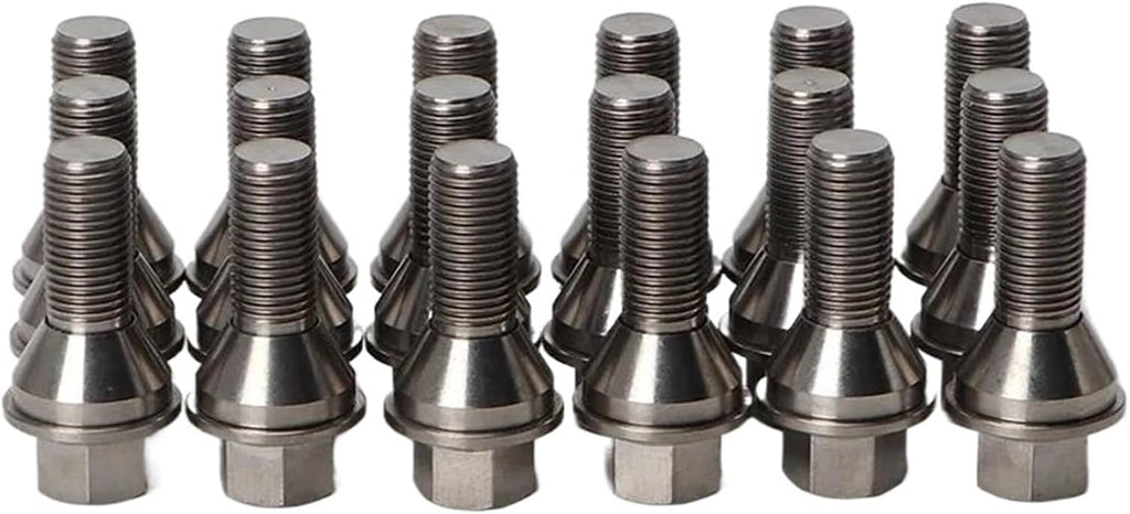 Wheel Stud for Maserati Car Wheel Bolts Nuts Studs 20 Pcs Wheel Bolts M14x1.5 28mm Wheel Cover Hub Nut Bolt Covers