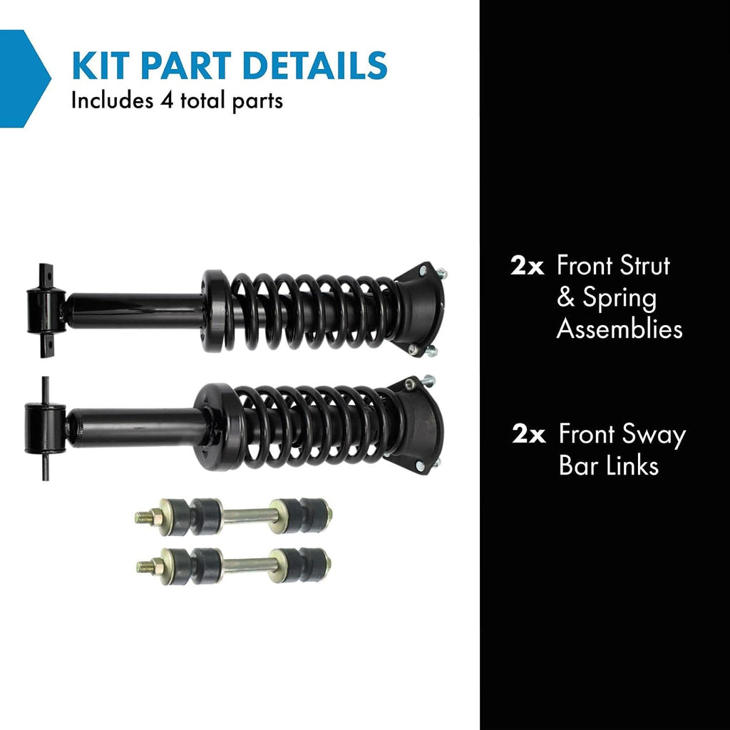 TRQ Front Suspension Kit Compatible with 93-02 Chevrolet Camaro Pontiac Firebird