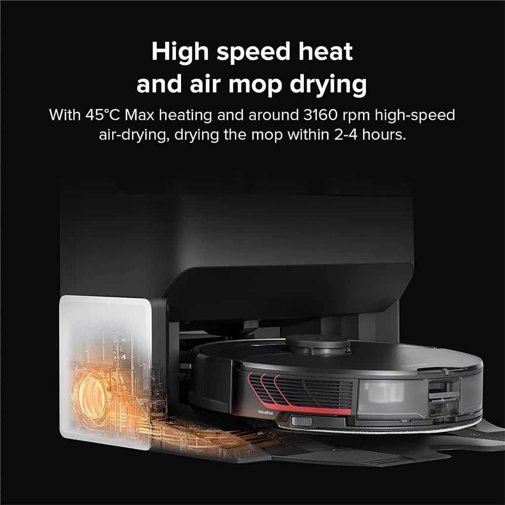 Compatible For Roborock S7 MaxV Ultra Empty Wash Fill Dock Smart Dryer Module Robot Cleaner Accessory Part Mop Drying(Dry Kit-UK Adapter)