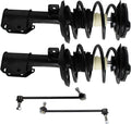 TRQ Front Suspension Kit Complete Strut & Coil Spring Assembly Sway Bar Stabilizer Link Compatible with 2008-2012 Mercedes-Benz C300 2012-2015 C350
