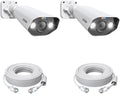 ZOSI 2 Pack 5MP PoE IP Camera with Person Vehicle Detection, Outdoor Indoor Security Camera with 2-Way Talk, Color Night Vision, Smart Light&Sound Alerts, Only Compatible POE NVR System