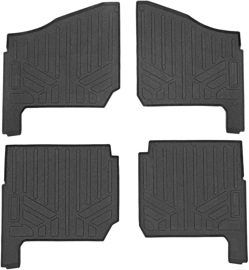 SMARTLINER Floor Mats 2 Row Liner Set for 2018-2024 Polaris Ranger