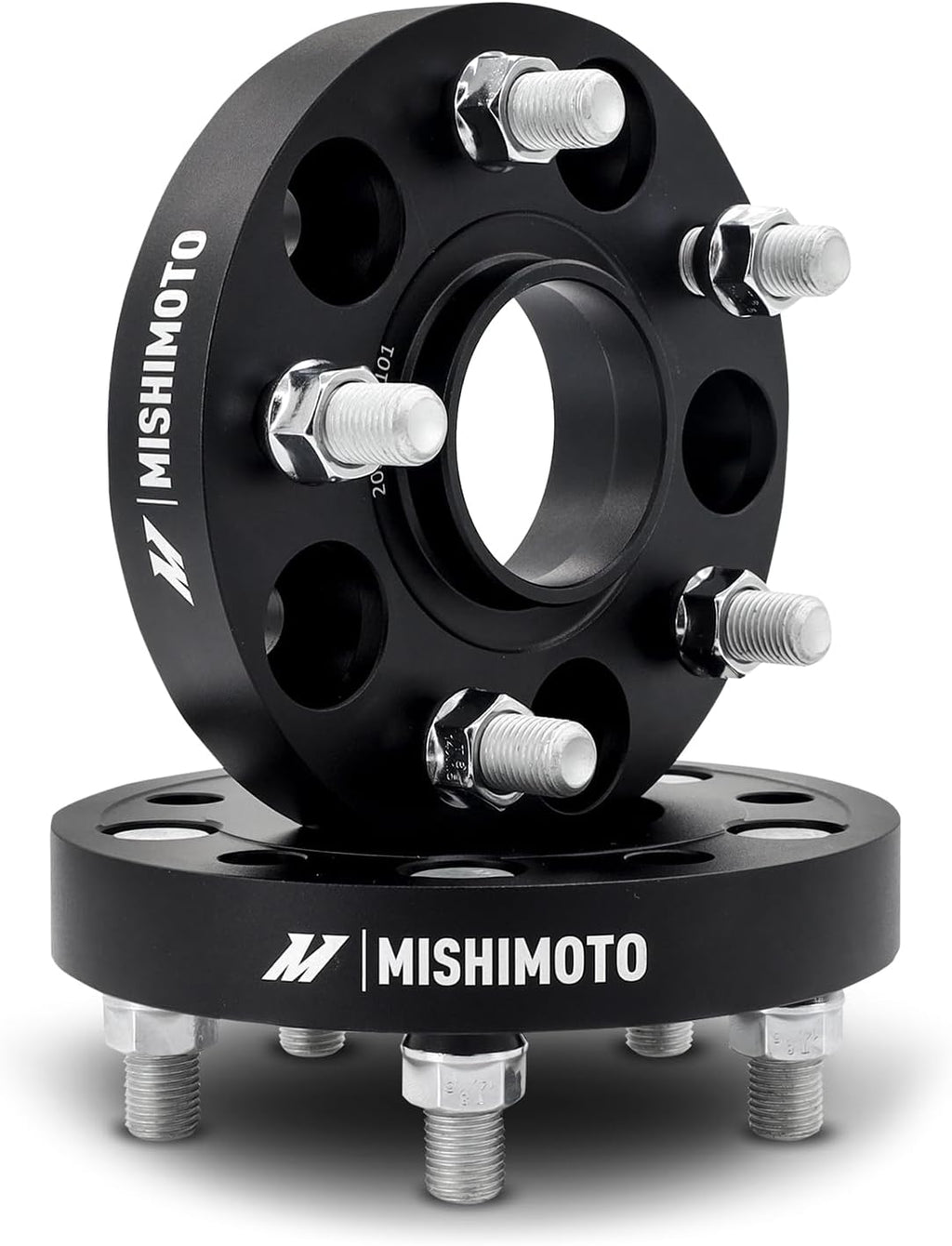 Mishimoto Wheel Spacers 5x120, 64.1mm Center Bore, M14 X 1.5, 1' Thick, Black