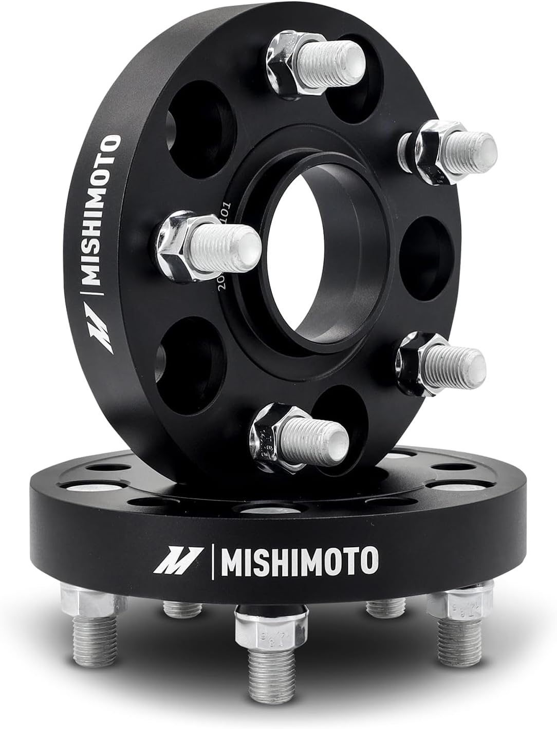 Mishimoto Wheel Spacers 5x120, 64.1mm Center Bore, M14 X 1.5, 0.75' Thick, Black