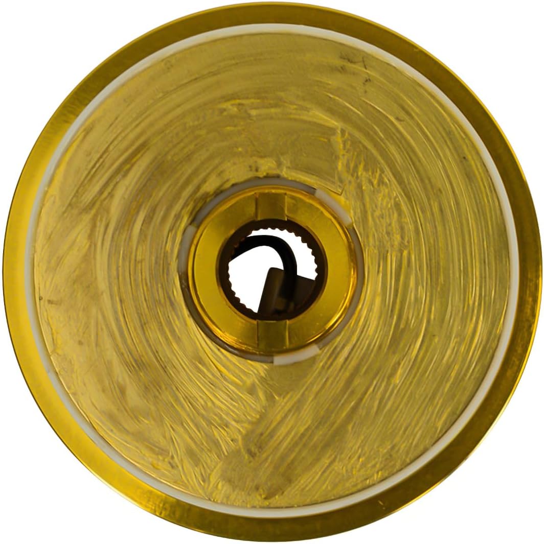 NRG Innovations Racing Style Steering Wheel Short Hub, Lockable Aluminum Steering Shaft, 6x70mm Bolt Pattern Quick Release Adapter Unit, Compatible For 94-04 Honda/Acura, Chrome Gold, NRG-SRK-130H-CG