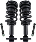 TRQ Front Suspension Kit Shock & Spring Strut Assembly Sway Bar Stabilizer Link Compatible with 2014-2018 Chevrolet Silverado 1500 GMC Sierra 1500
