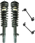 TRQ Front Suspension Kit Shock & Spring Strut Assembly Sway Bar Stabilizer Link Compatible with 2006-2009 Ford Fusion 2007-2009 Lincoln MKZ 2006 Zephyr Mercury Milan