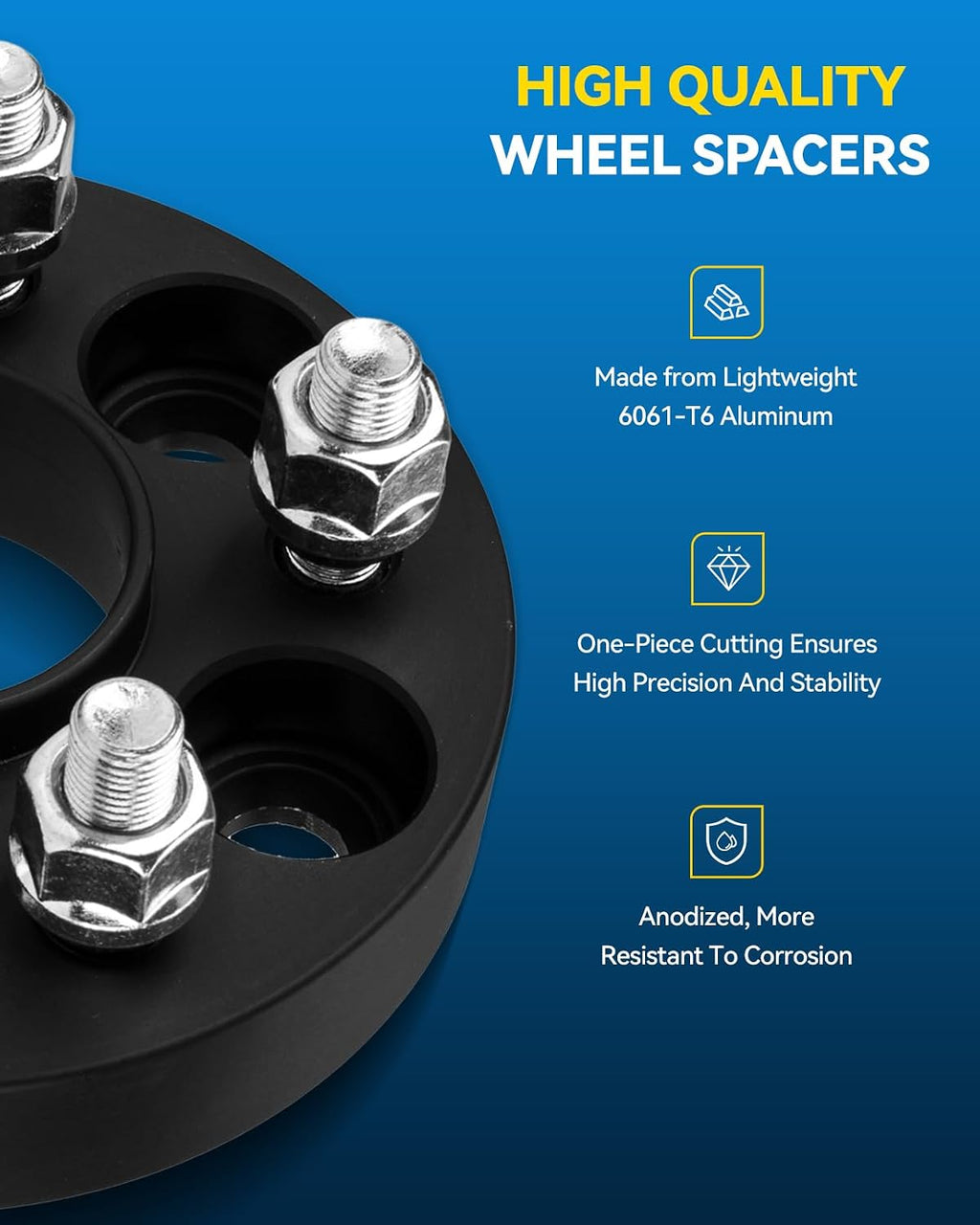 PHILTOP 5x4.5 to 5x5 Wheel Adapters,2' Hub Centric Adapters Change Bolts Pattern fit for 1987-1995,1997-2006 Wrangler; 2002-2012 Liberty; 1984-2001 Cherokee, Thread Pitch 1/2'x20 Hub Bore 71.5mm -4pcs
