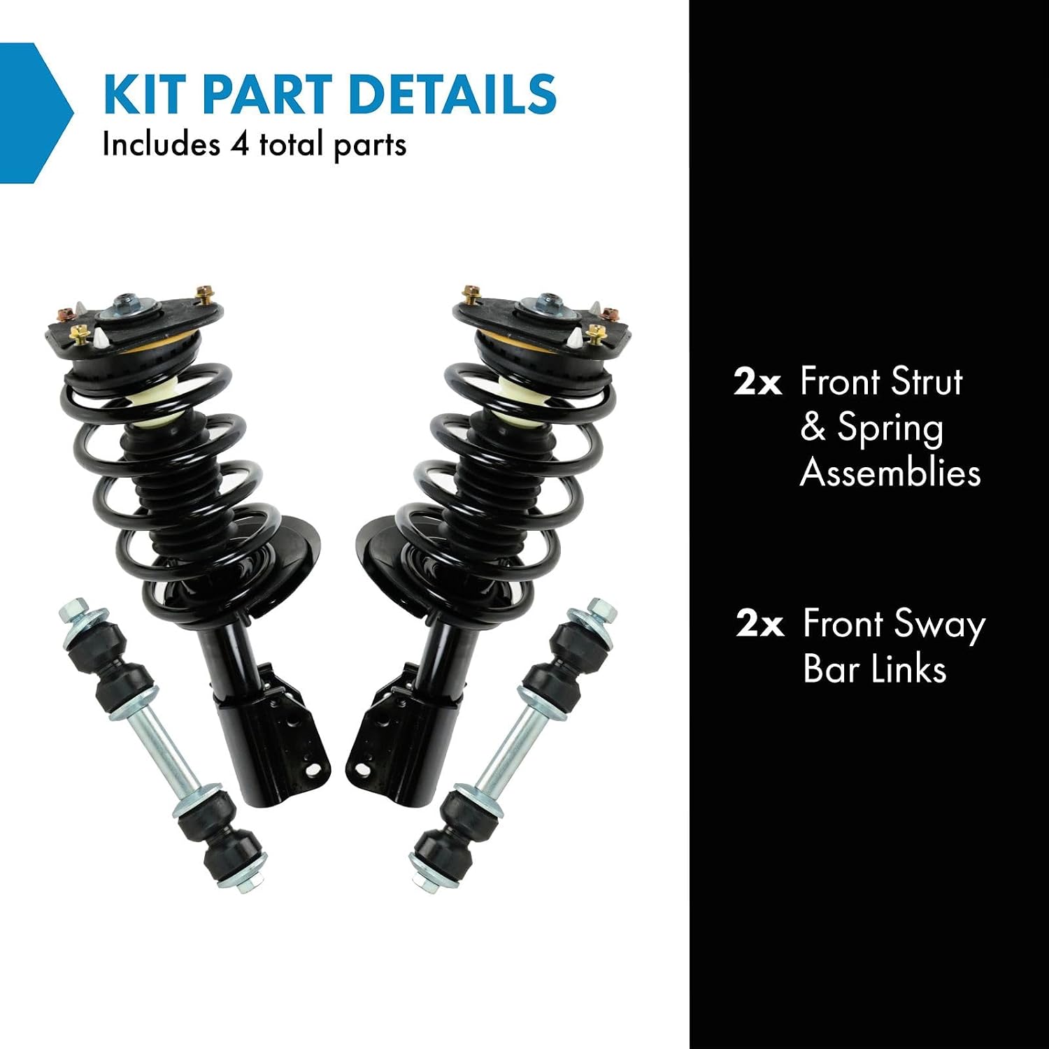 TRQ Front Suspension Kit Compatible with 1998-2005 Buick Park Avenue 1998-1999 Riviera