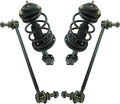 TRQ Front Suspension Kit Complete Strut & Coil Spring Assembly Sway Bar Stabilizer Link Compatible with 2011-2014 Toyota Sienna