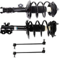 TRQ Front Suspension Kit Complete Strut & Coil Spring Assembly Sway Bar Stabilizer Link Compatible with 2016-2021 Toyota Prius 2019-2021, AWD-e 2017-2019 Prius Prime