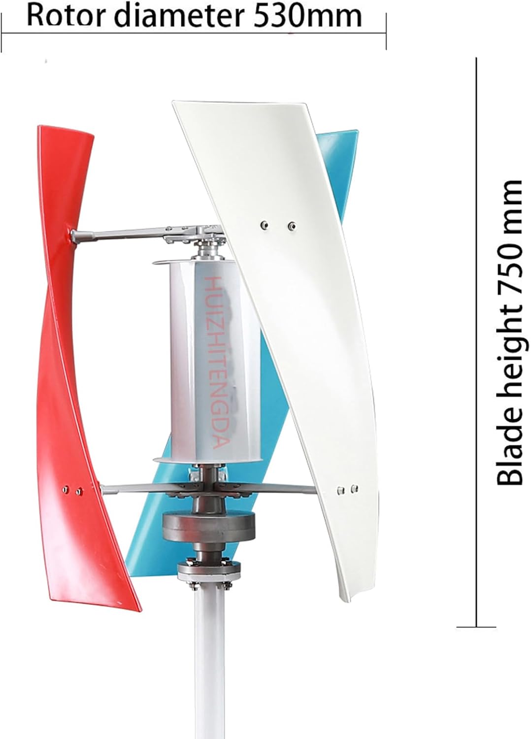 1000W Vertical Wind Turbine Generator Kit,with MPPT Controller 3 Blades Generator 12V 24V 48V Suitable for Courtyard and Garden Lighting