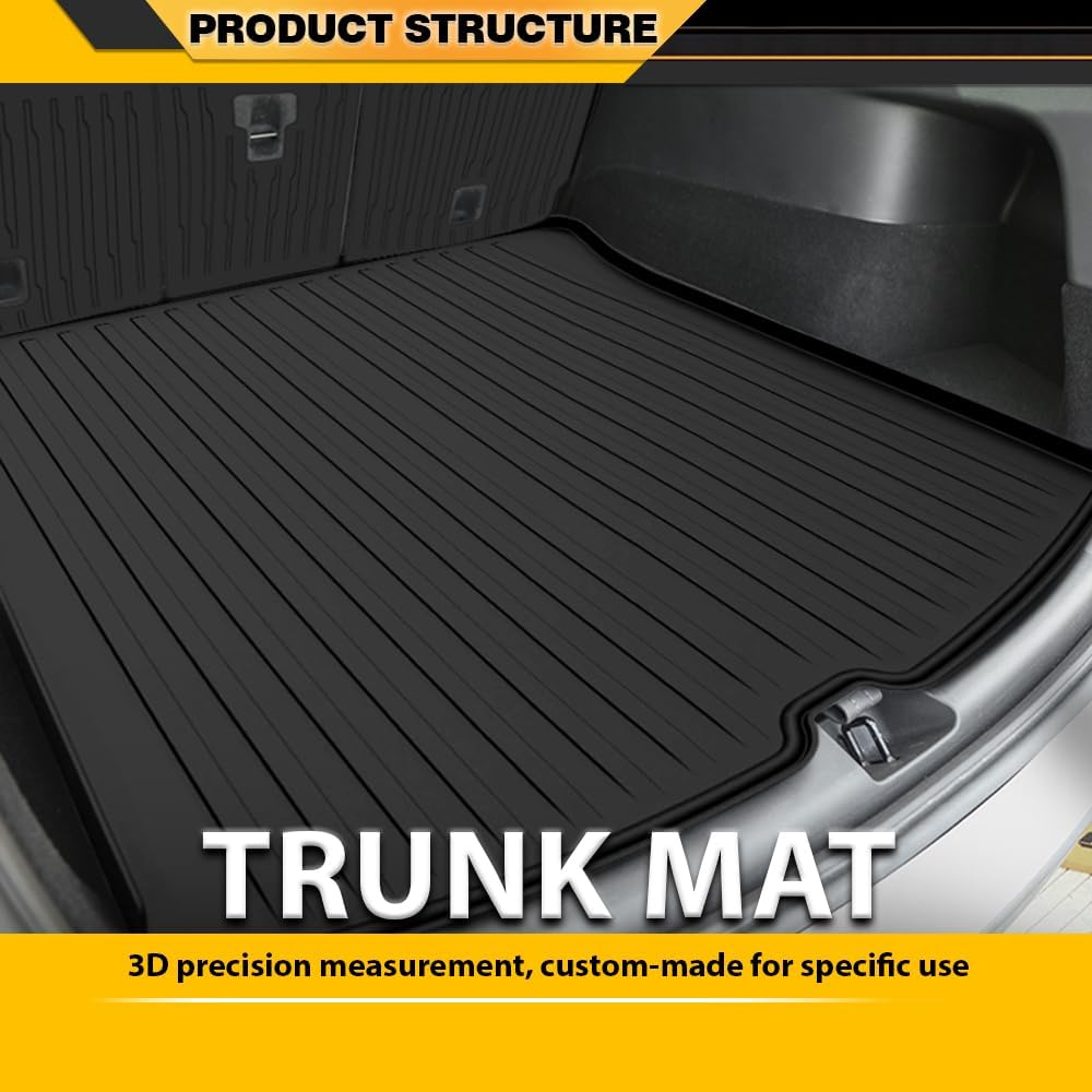TPE Floor Mats Fit Tesla Model Y Juniper 2024-2025 Truck Accessories Cargo Liners All Weather Protection 9PCS Black Alfombras para Carro
