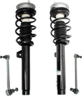 TRQ Front Suspension Kit Complete Strut & Coil Spring Assembly Sway Bar Stabilizer Link Compatible with 2013-2015 BMW X1 Rear Wheel Drive