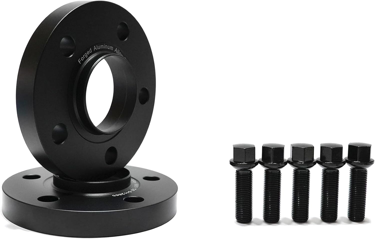 JTP Compatible with Mercedes Benz G55,G65,G63,G500,G550,G300,G350,290GD,G Wagon,AMG,W460,W461,W463,W464,(1987-2025),4pcs 20mm Hub Centric Forging Wheel Spacers 5x130,+Long Black Bolts M14x1.5
