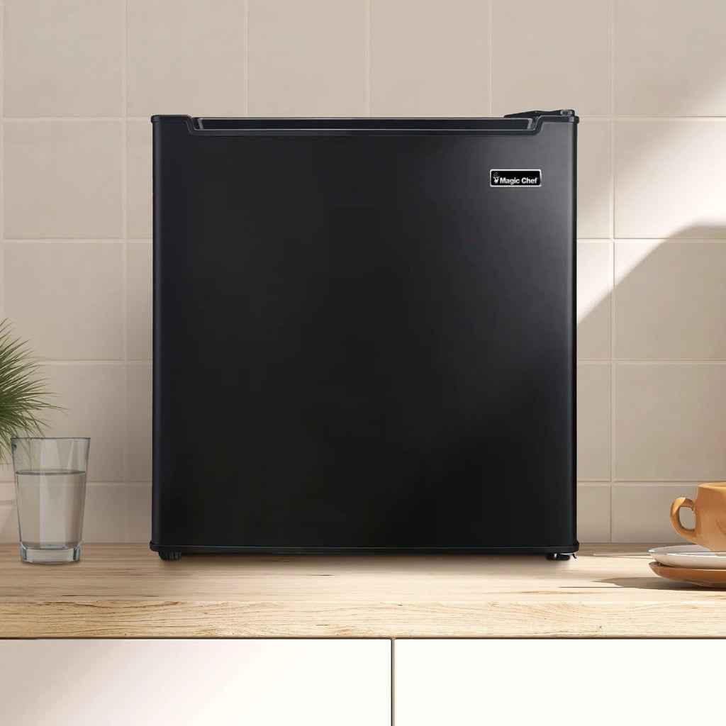 Magic Chef 1.7-cu. ft. Mini Fridge in Black, Small Compact All Refrigerator with No Freezer for Bedroom, Apartment, Dorm Room, Office