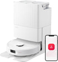 roborock Qrevo Plus Robot Vacuum and Mop with FlexiArm Design Edge Mopping, Self-Emptying, 10 mm Liftable Mops, Auto Mop Washing & Drying, Reactive Tech Obstacle Avoidance, 7,000 Pa Suction, White