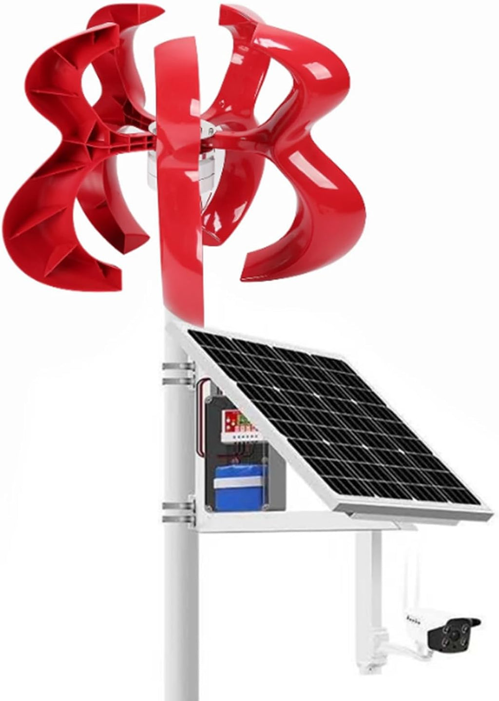 1000W Wind Power Generator Set,Wind Turbine Set 5 Blade with Controller No Noise 12V 24V 48V Wind Generators for Courtyard Outdoor Street
