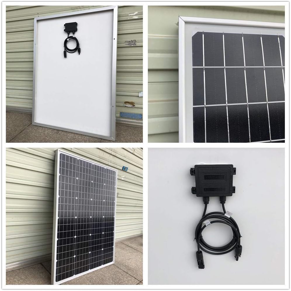 1080W Solar Panel Wind Turbine Generator Kit 48V Battery Charging Kit for Home: 4pcs 120W Mono Solar Panel/600W Windmill/PWM Charge Conroller/Cable