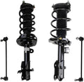 TRQ Front Suspension Kit Complete Strut & Coil Spring Assembly Sway Bar Stabilizer Link for 2013-2018 Acura RDX
