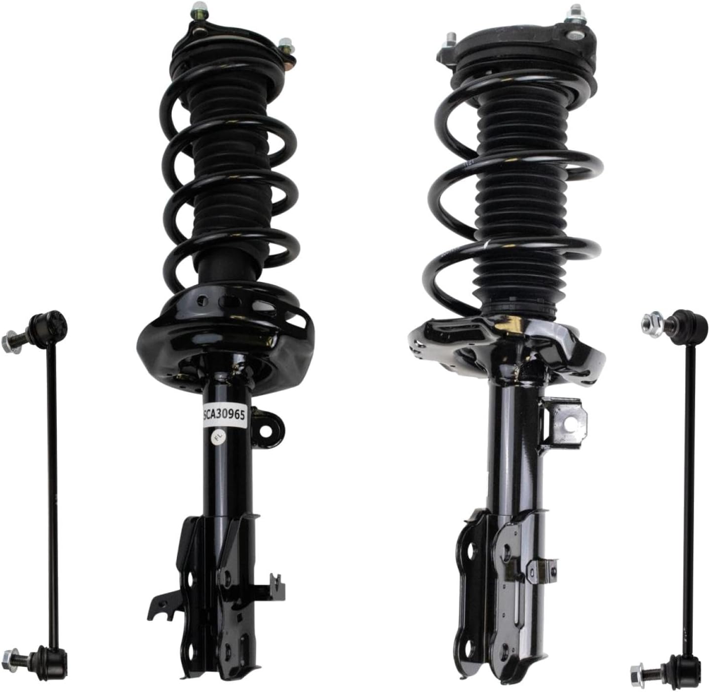 TRQ Front Suspension Kit Complete Strut & Coil Spring Assembly Sway Bar Stabilizer Link for 2013-2018 Acura RDX