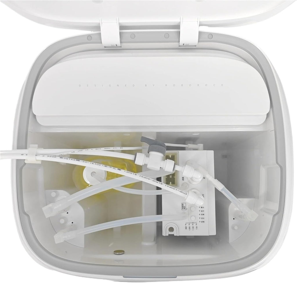 Compatible for Roborock, S8Pro Ultra S7 Max S8 MaxV Sora 10R Q Revo Curv Saros10R Robot Vacuum Water Change Kit Auto Water Refill and Drain Water Hookup Kit Accessories Module，(Q revo Curv)