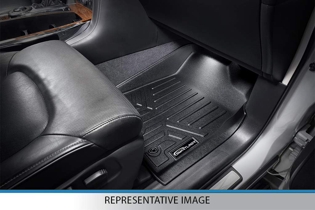 SMARTLINER All Weather Custom Fit Floor Mats 2 Rows and Cargo Liner Trunk Set for 2019-2025 Audi Q8 / SQ8