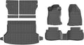 powoq Floor Mats Compatible with 2019-2024 Subaru Forester Cargo Liner Trunk Mat Backrest Liner Cargo Mat TPE Replacement for 2019-2024 Subaru Forester Accessories (Trunk Mat+Backrest Mats+Floor mats)