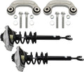 TRQ Front Suspension Kit Shock & Spring Strut Assembly Sway Bar Stabilizer Link Compatible with 2006-2011 Audi A6 2005-2011 A6 Quattro