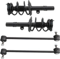 TRQ Front Suspension Kit Complete Strut & Coil Spring Assembly Sway Bar Stabilizer Link Compatible with 2018-2021 Honda Accord EX EX-L LX