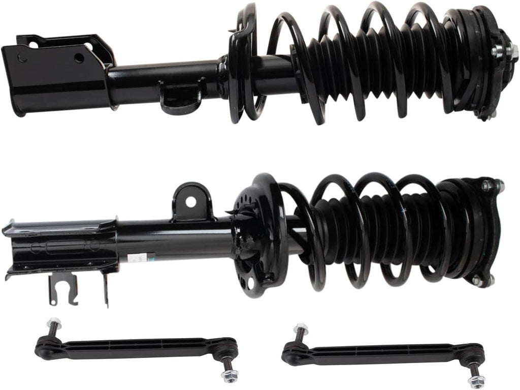 TRQ Front Suspension Kit Complete Strut & Coil Spring Assembly Sway Bar Stabilizer Link for 2015-2021 Jeep Renegade