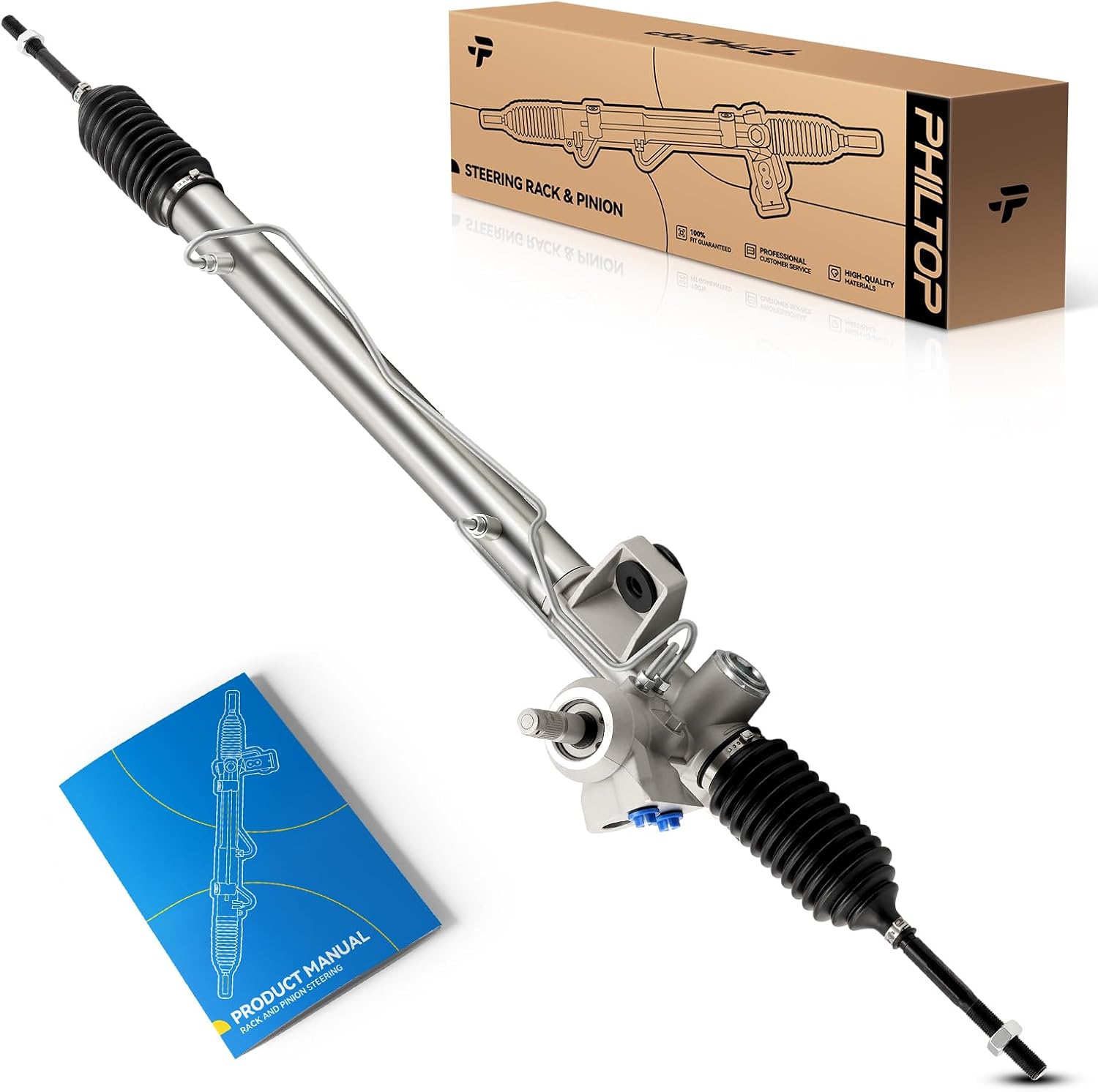 PHILTOP Hydraulic Power Steering Rack and Pinion for 2001-2004 Sebring/Stratus Replace# 22-356